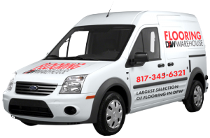 DFW Flooring Warehouse mobile showroom van